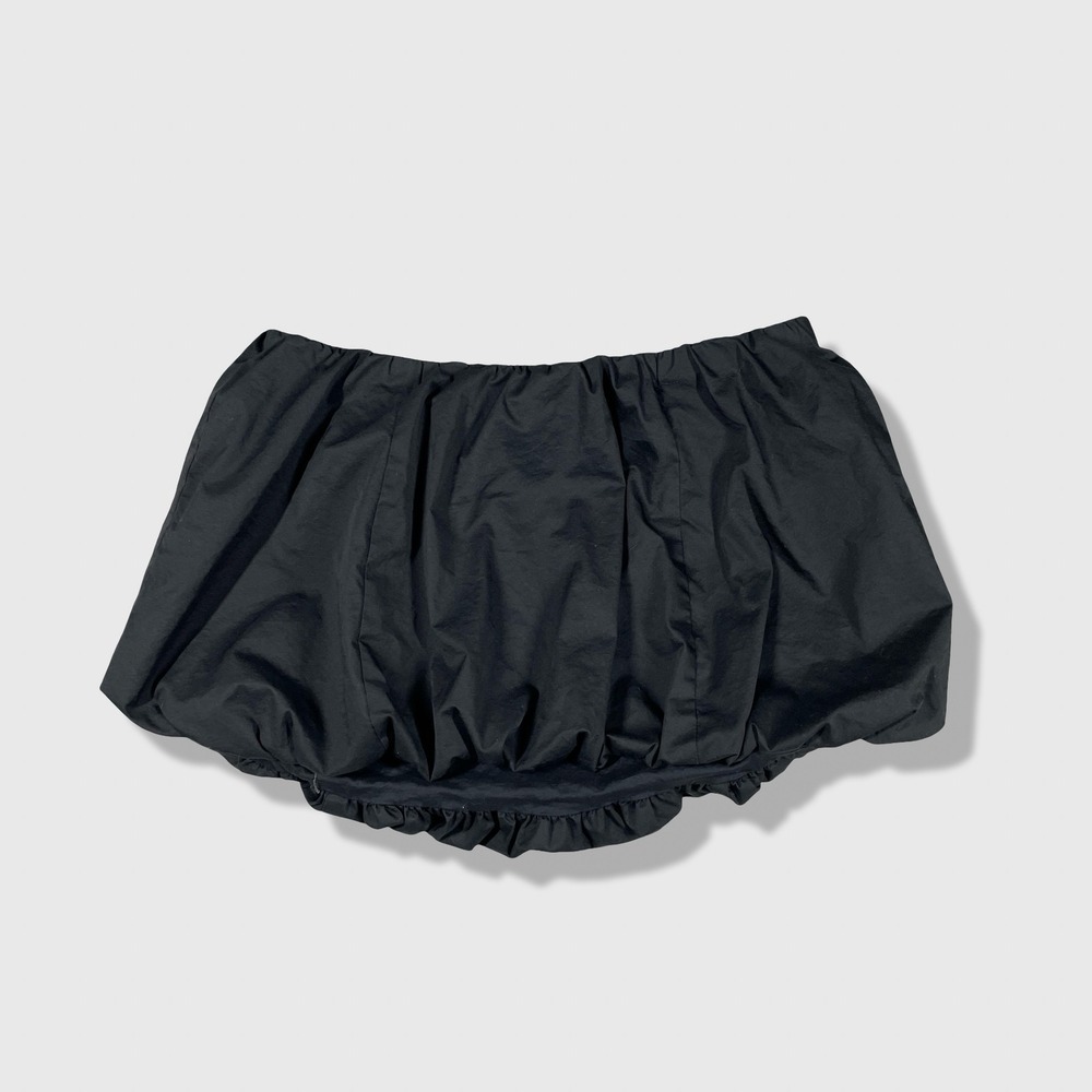 Khy Bubble Microi Skirt Womens XS Black Minimalist Contemporary Streetwear